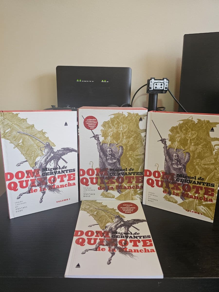 Dom Quixote de la Mancha (Edição Ilustrada, 3 Volumes + Livreto)